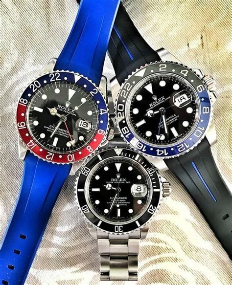 rubber b gmt straps.